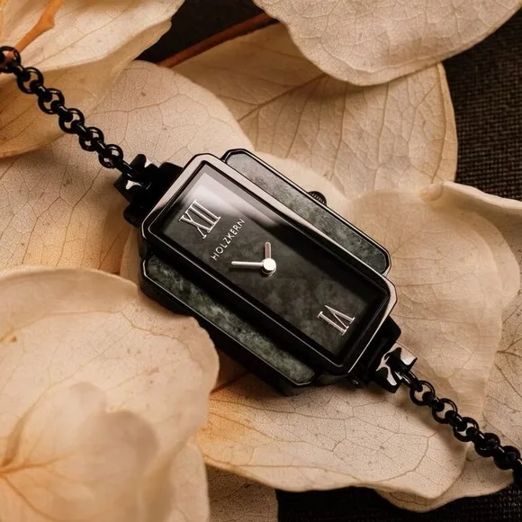 Holzkern Women’s JAY Green Marble & Ebony Wood Watch – NIB sold out - Picture 1 of 6